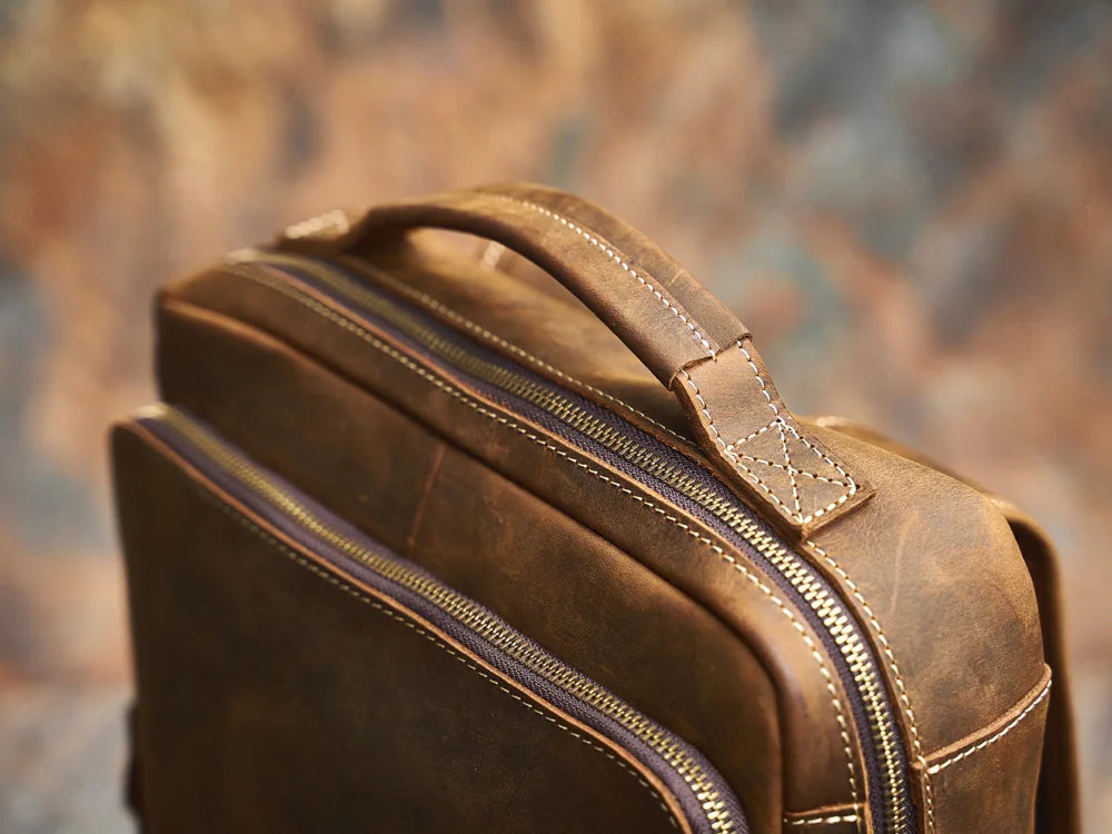 nomads genuine leather backpack